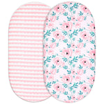 Draps pour lit bébé LBDM Pink Flower