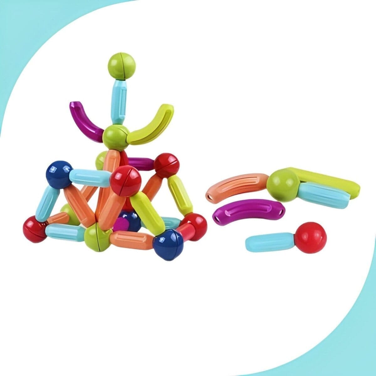 MinoBloc - Blocs de construction magnétiques -sac 0 La Bulle de Mino