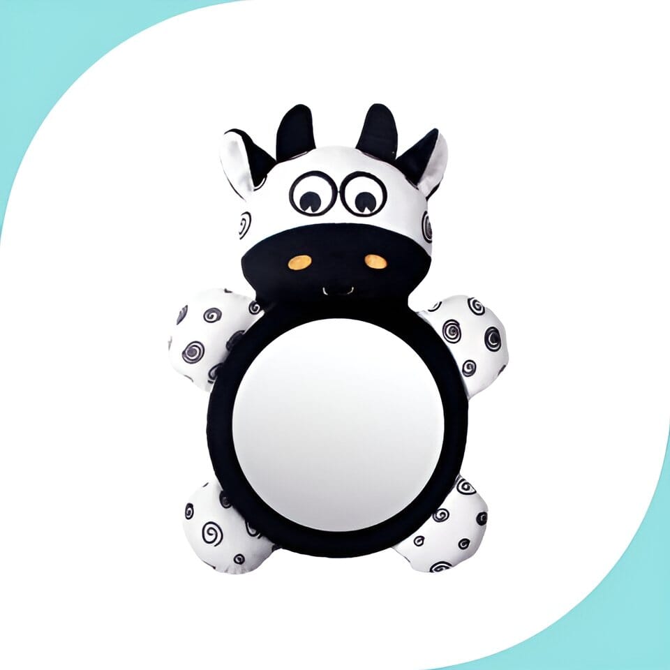 Mino'Glass - miroir peluche, rétroviseur de siège pour voiture LBDM