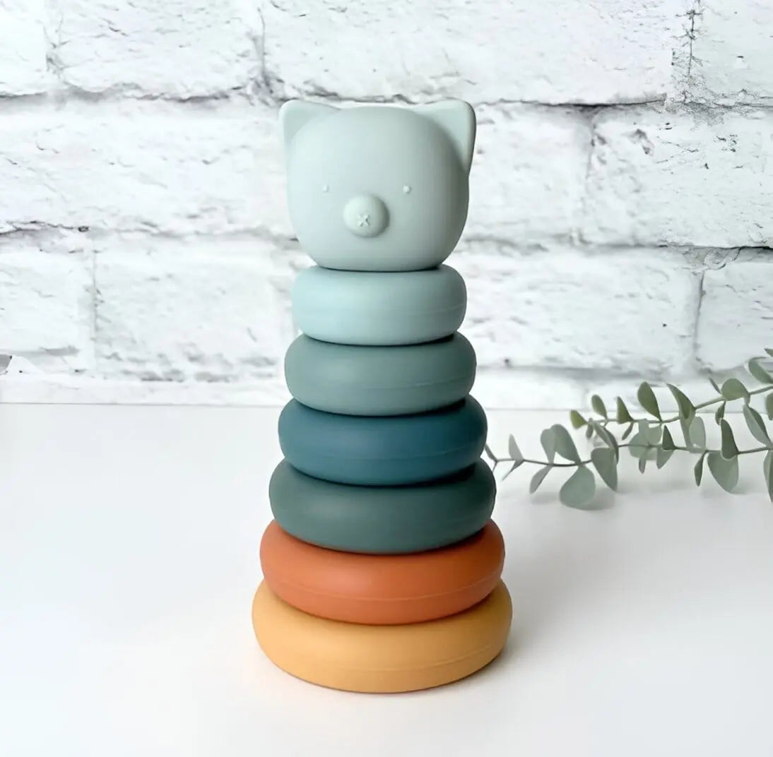 Tour à empiler bébé en silicone LBDM