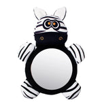 Baby Mirror Toys Multi-Function High Contrast Black and White Baby Toy Infant Soft Mirror Tummy Time Easy to Install Infant Toys LBDM GRAY