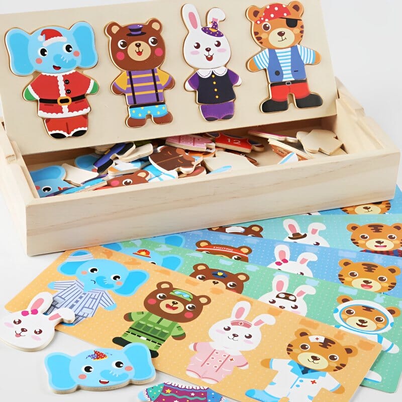 Jouet Méli-Melo en bois Montessori LBDM