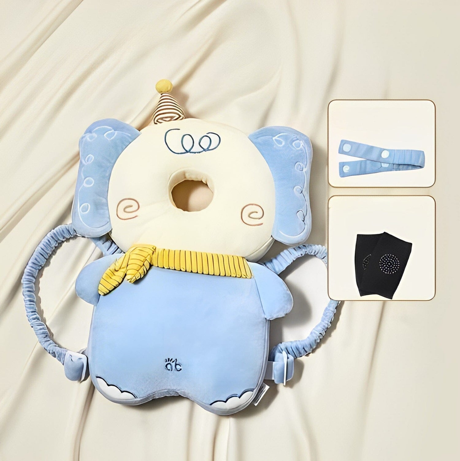 Polochon, coussin de sécurité bébé 0 La Bulle de Mino Elephant