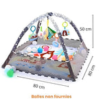 Tapis d'éveil Baby Explorer LBDM Gris