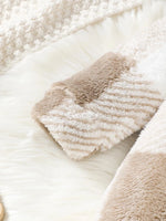 Barboteuse peluche à carreaux - LBDM