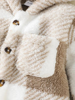 Barboteuse peluche à carreaux - LBDM