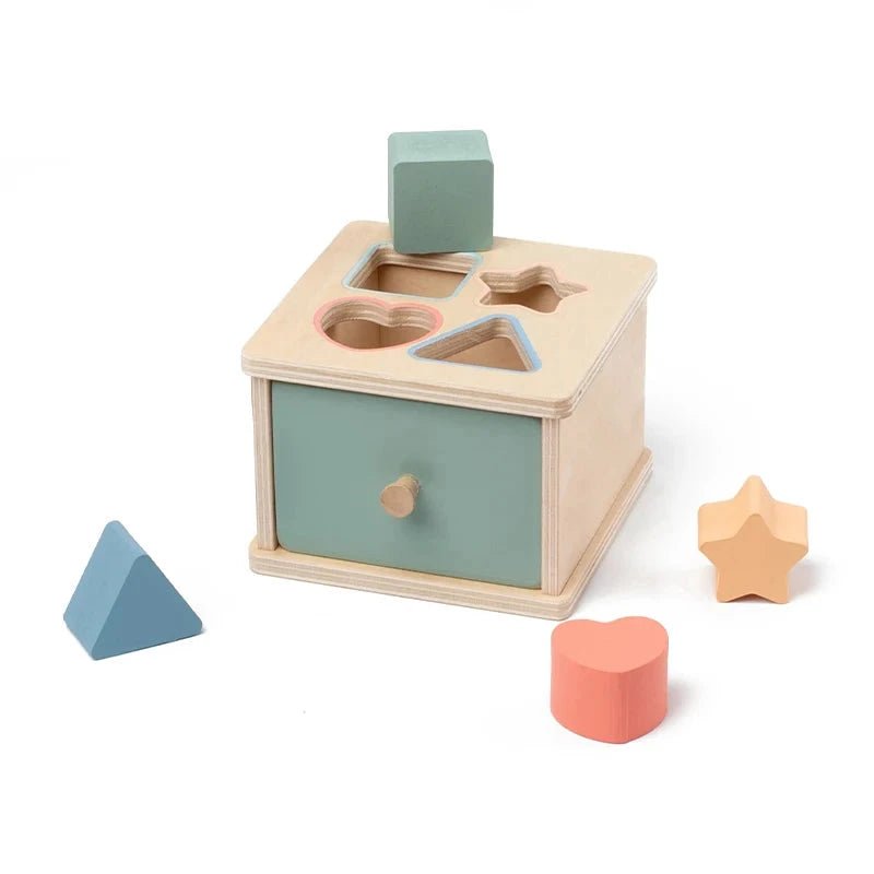 Boîte de tri Montessori à tiroir – l'objet disparaît, puis revient - LBDM