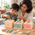 Boîte de tri Montessori à tiroir – l'objet disparaît, puis revient - LBDM