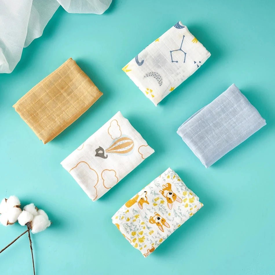 Coffret naissance 5 mousselines – le cadeau qui sert tous les jours - LBDM