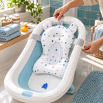 Coussin de bain bébé à sangles réglables – un bain plus confortable - LBDM