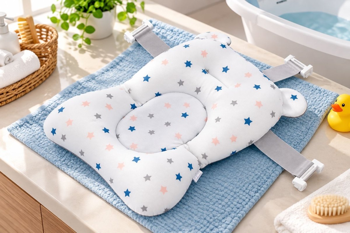 Coussin de bain bébé à sangles réglables – un bain plus confortable - LBDM