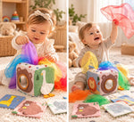 Cube à foulards – pour bébé qui vide la boîte de mouchoirs - LBDM