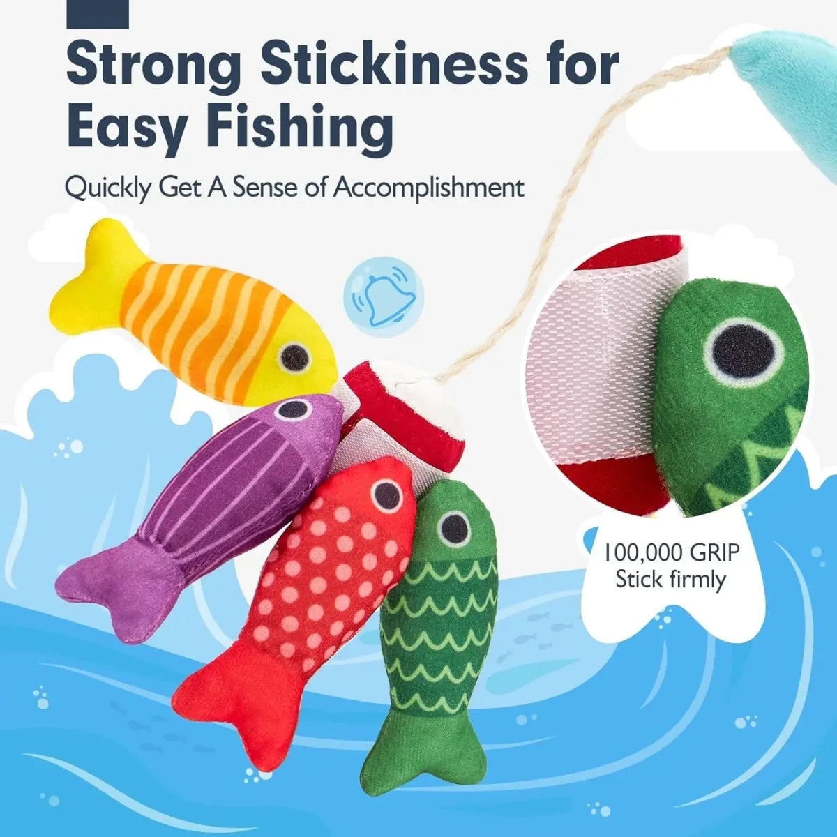 Jeu de pêche en tissu 22 pièces – la pêche sans mouiller les pieds - LBDM