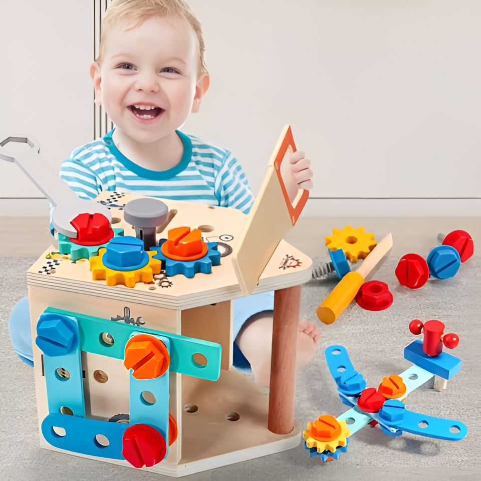 Jouet en bois - Caisse à outils pour enfants - LBDM