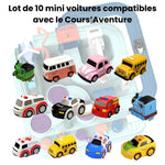 Lot de 10 mini voiture pour Cours'Aventure LBDM 