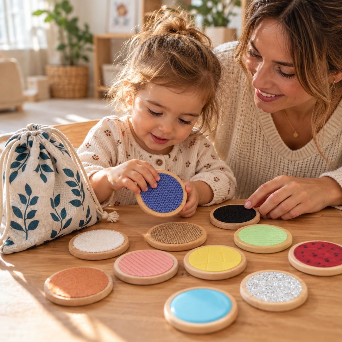 Paires tactiles en bois – les yeux fermés, les doigts devinent - LBDM