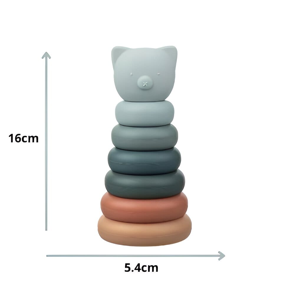 Tour à empiler bébé en silicone LBDM 