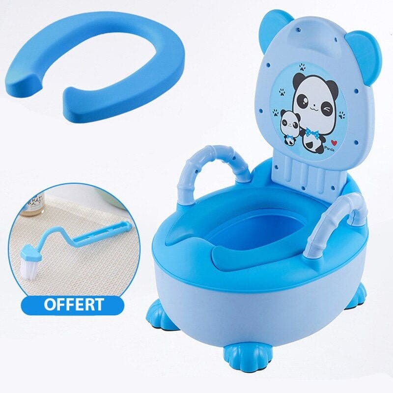 Pot bébé Panda Pots La Bulle de Mino Bleu Comfy / Brosse offerte 