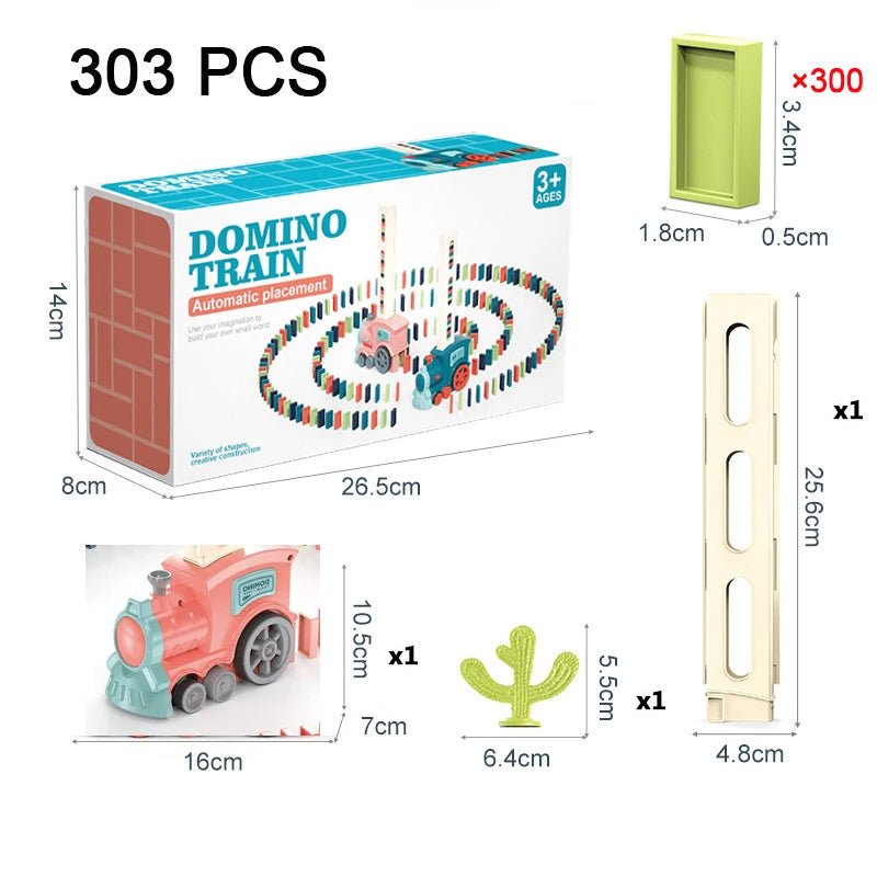 TCHOUTCHOU le Train Domino Électrique LBDM Rose 303 pcs 